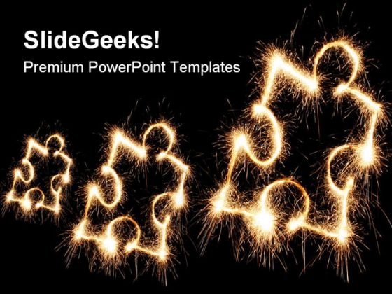 Puzzle Sparkle Abstract PowerPoint Templates And PowerPoint Backgrounds 0711