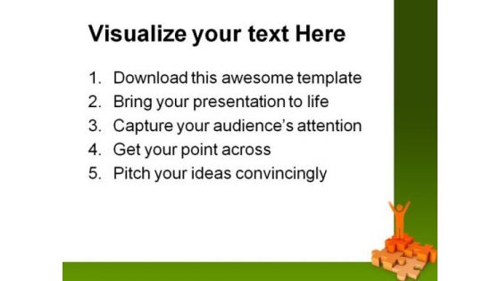 Puzzle Success PowerPoint Themes And PowerPoint Slides 0711