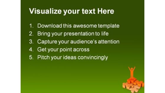 Puzzle Success PowerPoint Themes And PowerPoint Slides 0711