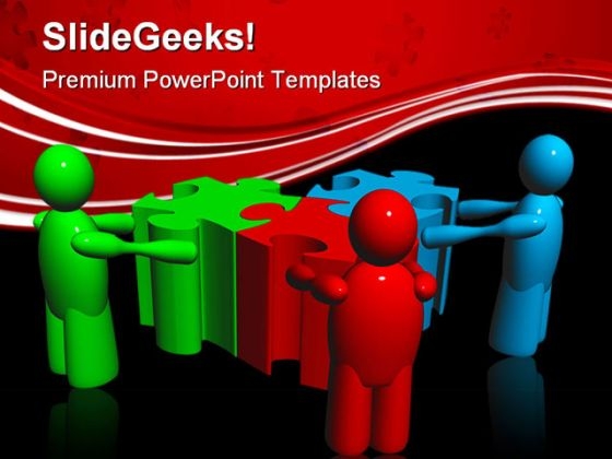 Puzzle Team01 People PowerPoint Themes And PowerPoint Slides 0511