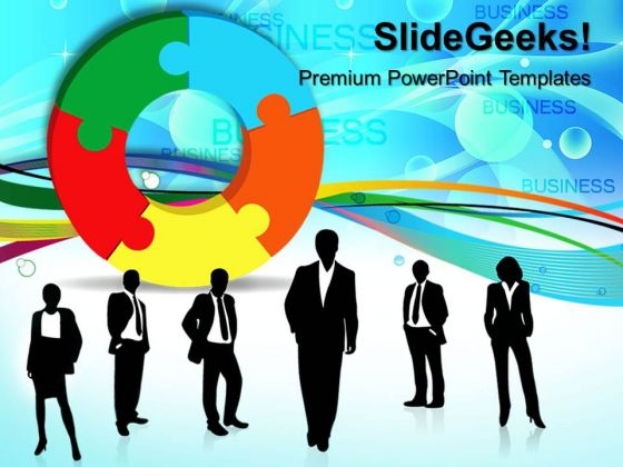 Puzzle With Team People PowerPoint Templates And PowerPoint Themes 0512