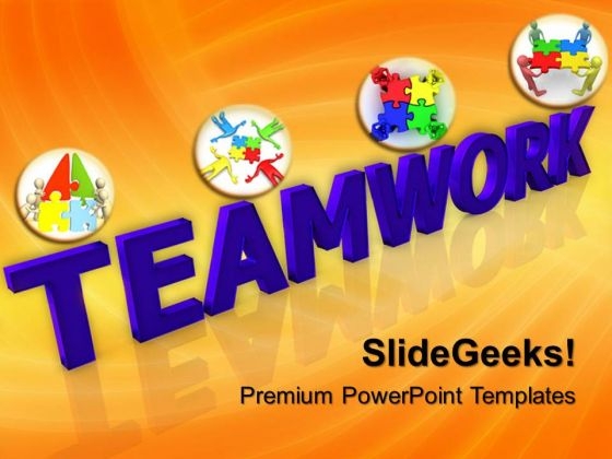 Puzzles Teamwork PowerPoint Templates And PowerPoint Themes 0512