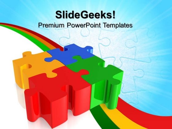 Puzzles Teamwork PowerPoint Templates And PowerPoint Themes 0712