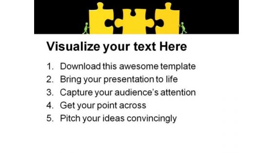 Puzzles Teamwork Success PowerPoint Themes And PowerPoint Slides 0811