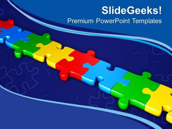 Puzzles To Represent Dependency Of Any Process PowerPoint Templates Ppt Backgrounds For Slides 0413