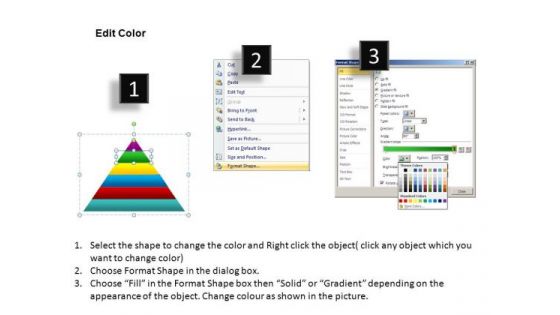 Pyramid Diagram PowerPoint Slides With 6 Layers Maslows Ppt