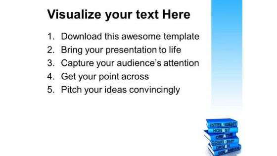 Qualities Of Leadership PowerPoint Templates And PowerPoint Themes 0812