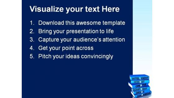 Qualities Of Leadership PowerPoint Templates And PowerPoint Themes 0812