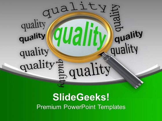 Quality Is Very Important In Business PowerPoint Templates Ppt Backgrounds For Slides 0613