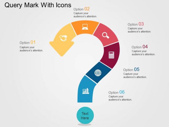 Query Mark With Icons PowerPoint Templates