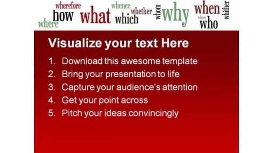 Question Business PowerPoint Backgrounds And Templates 1210