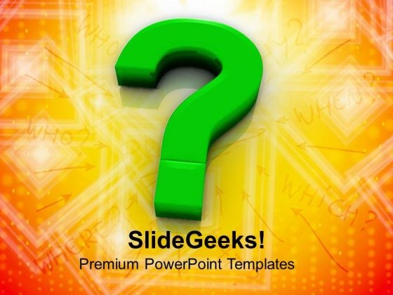 Question Marks Business Concept PowerPoint Templates Ppt Backgrounds For Slides 0313