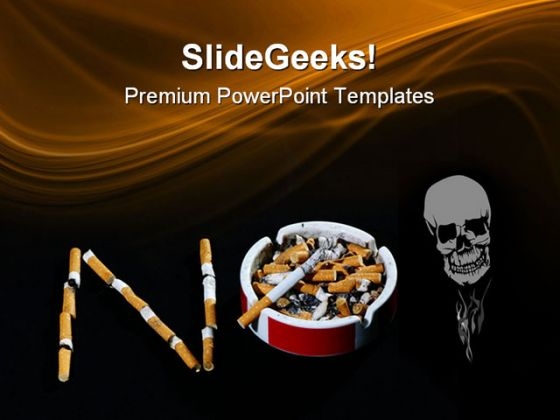 Quit Smoking Health PowerPoint Templates And PowerPoint Backgrounds 0711