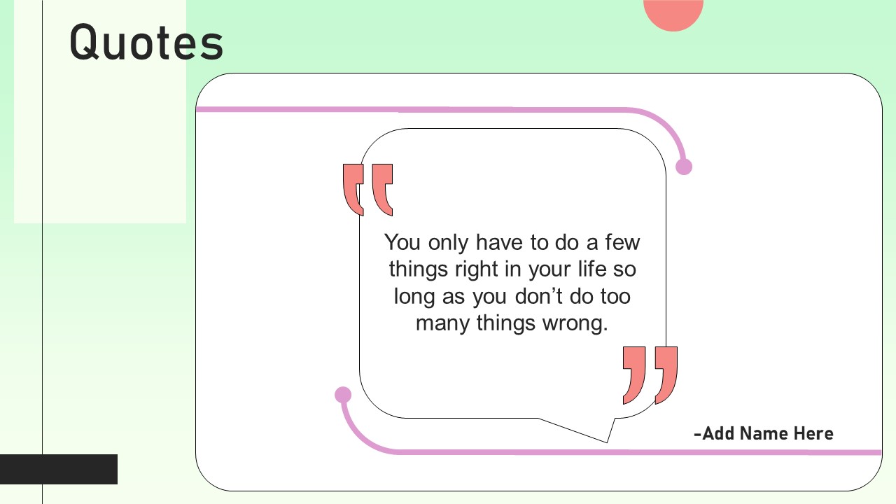 Quotes Value Based Investor Financing Pitch Deck Mockup Pdf