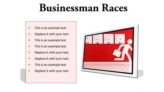 Race Against Time Business PowerPoint Presentation Slides F