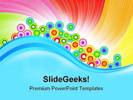 Rainbow Abstract Background PowerPoint Templates And PowerPoint Backgrounds 0711