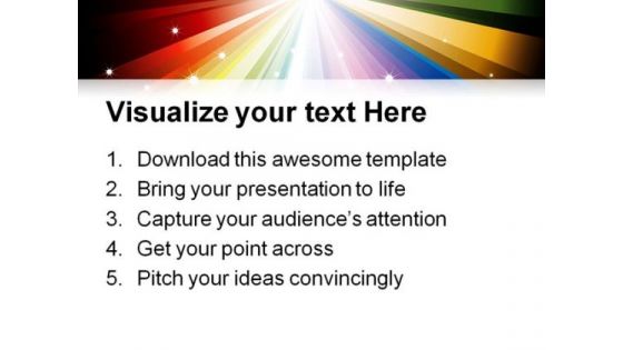 Rainbow Lights Abstract PowerPoint Templates And PowerPoint Backgrounds 0611