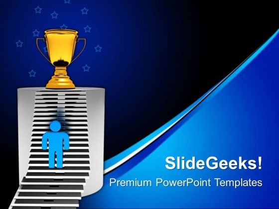 Reaching The Goal Winner Targets PowerPoint Templates And PowerPoint Themes 0712