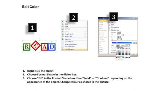 Read Education Blocks With Text Boxes PowerPoint Templates Ppt Slides