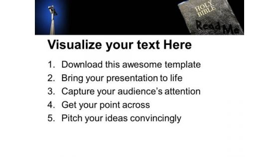 Read Me Holy Bible Church PowerPoint Templates And PowerPoint Themes 0812