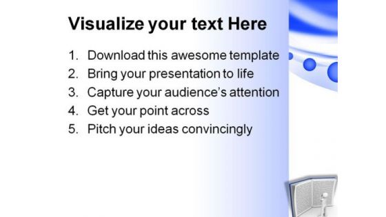 Reading Book Education PowerPoint Template 1110