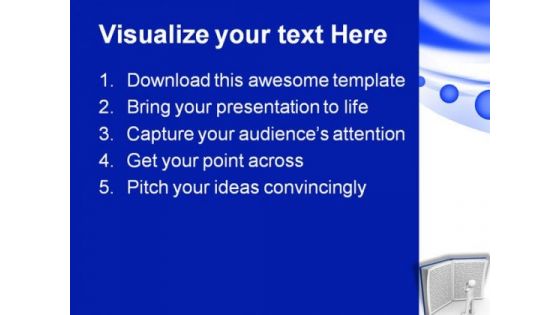 Reading Book Education PowerPoint Template 1110