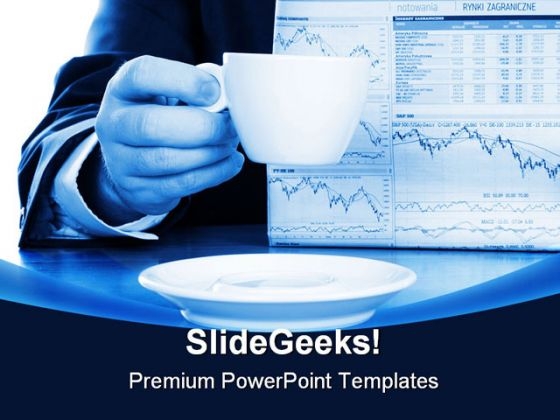 Reading News Business PowerPoint Background And Template 1210