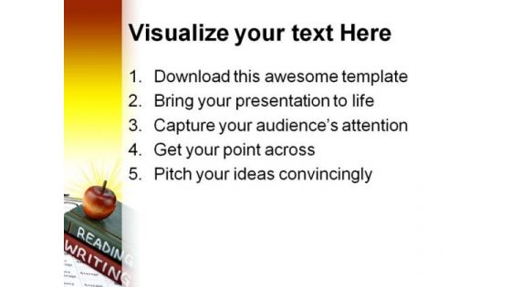 Reading Writing Education PowerPoint Backgrounds And Templates 1210