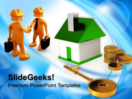 Real Estate Contract Finance PowerPoint Templates And PowerPoint Themes 0812