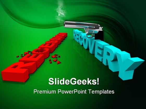 Recession And Recovery Shootout Business PowerPoint Themes And PowerPoint Slides 0511