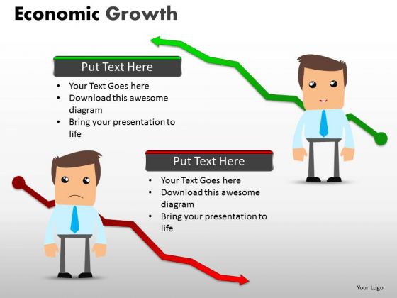 Recession Vs Growing Economy PowerPoint Templates Ppt Slides