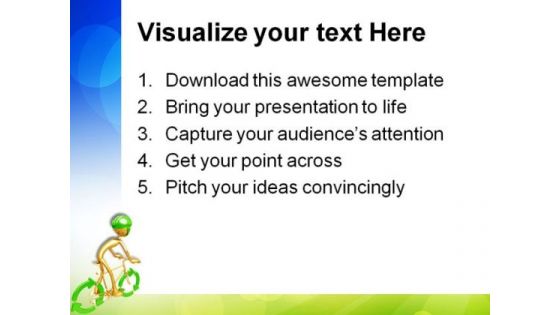 Recycle Bicycle Environment PowerPoint Templates And PowerPoint Backgrounds 0711