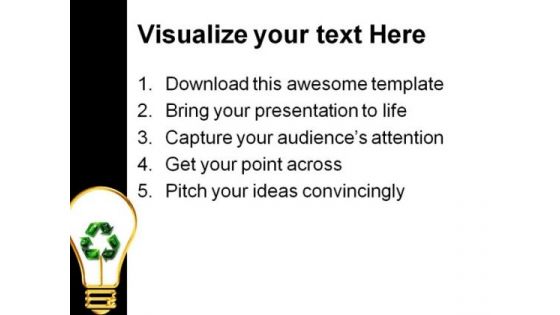 Recycling Idea Global PowerPoint Themes And PowerPoint Slides 0711