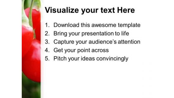 Red And Chilli Pepper PowerPoint Templates Ppt Backgrounds For Slides 0613