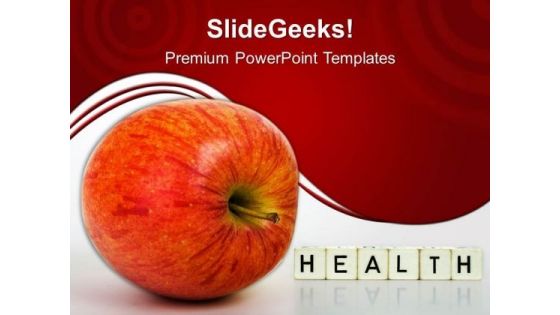 Red Apple Health PowerPoint Templates And PowerPoint Themes 0512