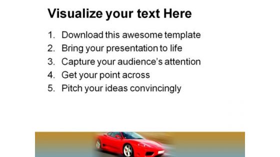 Red Car Sports PowerPoint Templates And PowerPoint Backgrounds 0711