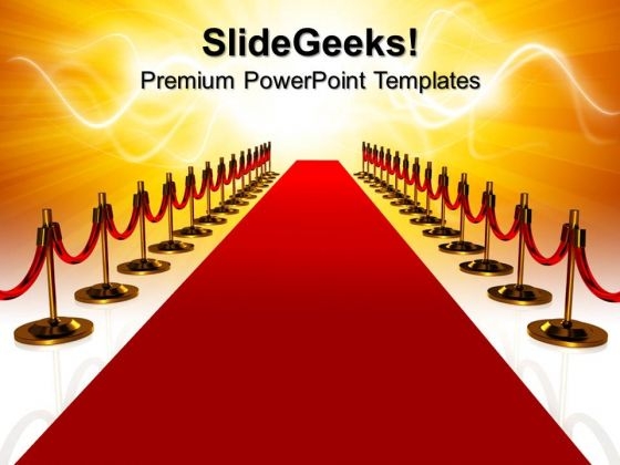 Red Carpet Award Competition PowerPoint Templates And PowerPoint Themes 0812