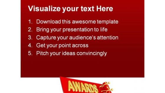 Red Carpet Awards Events PowerPoint Themes And PowerPoint Slides 0511
