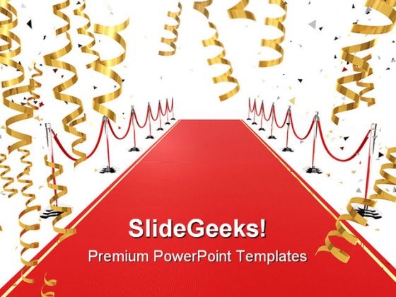 Red Carpet Background PowerPoint Templates And PowerPoint Backgrounds 0811