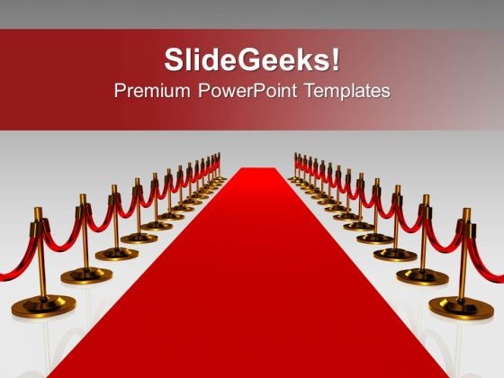 Red Carpet For Award Winners Success PowerPoint Templates Ppt Backgrounds For Slides 0313