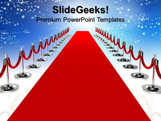 Red Carpet Lifestyle PowerPoint Templates And PowerPoint Themes 0812