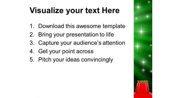 Red Carpet Presenting Business Concept PowerPoint Templates Ppt Backgrounds For Slides 0213