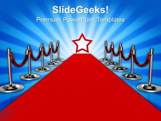 Red Carpet Success PowerPoint Templates And PowerPoint Themes 0812