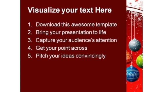 Red Christmas Background PowerPoint Templates And PowerPoint Backgrounds 0711