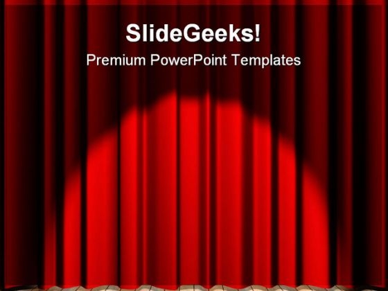 Red Curtain Background PowerPoint Templates And PowerPoint Backgrounds 0711