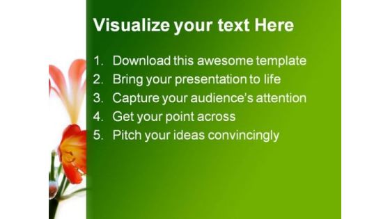 Red Flowers Beauty PowerPoint Themes And PowerPoint Slides 0411