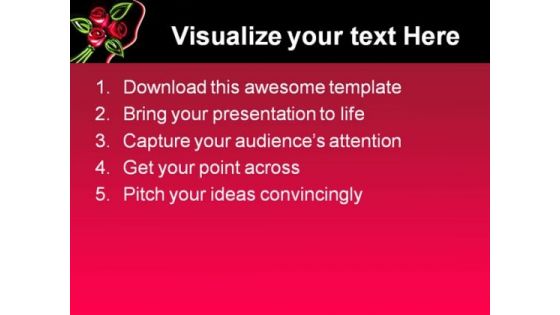 Red Glowing Roses Abstract PowerPoint Themes And PowerPoint Slides 0311
