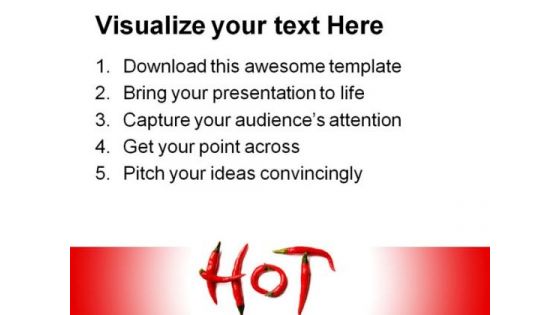 Red Hot Chilli Peppers Food PowerPoint Templates And PowerPoint Backgrounds 0311