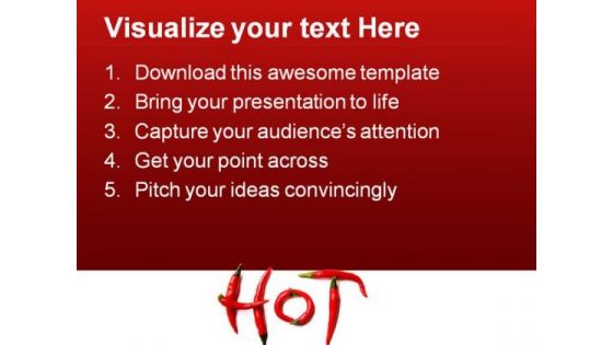 Red Hot Chilli Peppers Food PowerPoint Templates And PowerPoint Backgrounds 0311