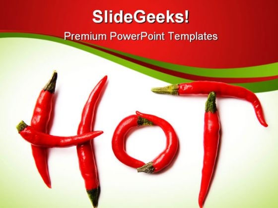 Red Hot Chilli Peppers Food PowerPoint Themes And PowerPoint Slides 0311